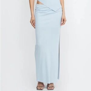 BEC & BRIDGE LEXIE SPLIT MAXI SKIRT SET ICE BLUE